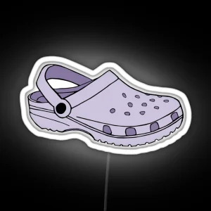 Purple Crocs RGB Neon Sign