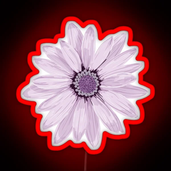 Purple Daisy RGB Neon Sign