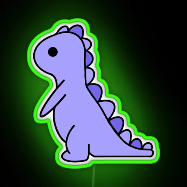 Purple Dinosaur RGB Neon Sign