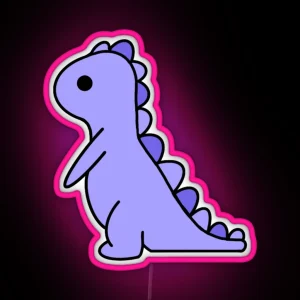 Purple Dinosaur RGB Neon Sign