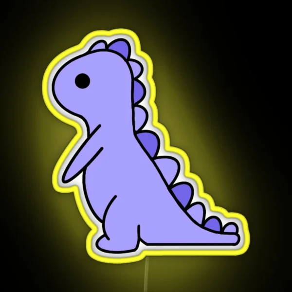 Purple Dinosaur RGB Neon Sign