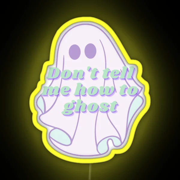 Purple Halloween Ghost RGB Neon Sign