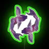 Purple koi fish inspired Taylor Swift's Speak Now album cover neon