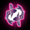 RGB Neon Sign with Dancing Purple Koi Fish Design Taylor Swift