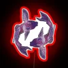 Add vibrant pop of color with purple koi fish design.