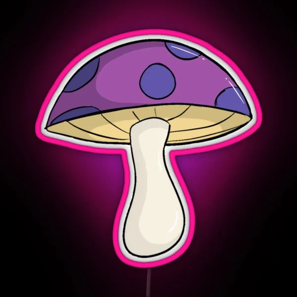 Purple Mushroom RGB Neon Sign