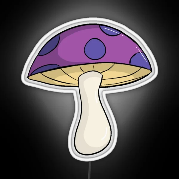 Purple Mushroom RGB Neon Sign