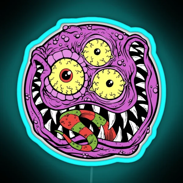 PURPLE PEOPLE EATER RGB Neon Sign