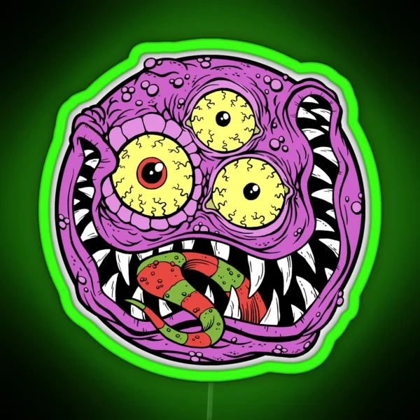 PURPLE PEOPLE EATER RGB Neon Sign