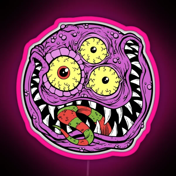 PURPLE PEOPLE EATER RGB Neon Sign