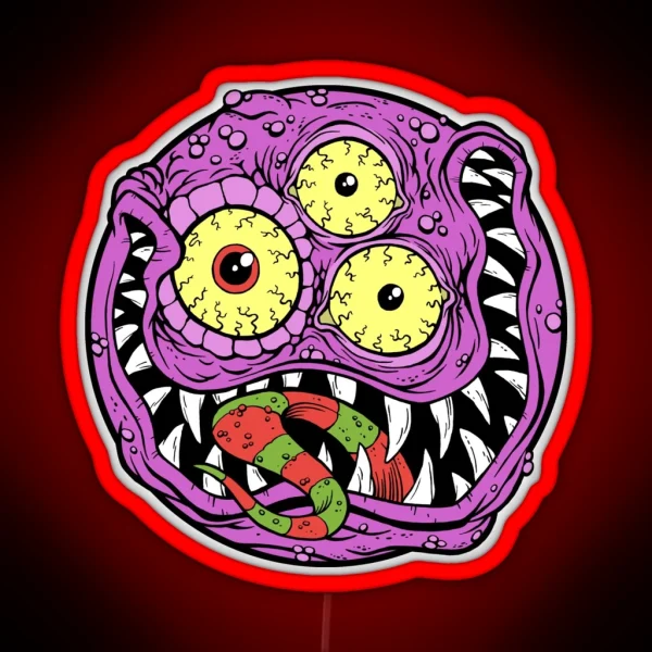 PURPLE PEOPLE EATER RGB Neon Sign
