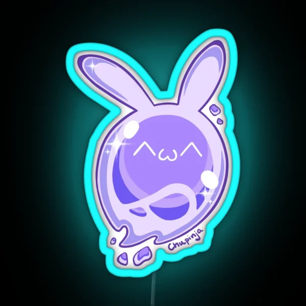 Purple Seelie Genshin Impact RGB Neon Sign