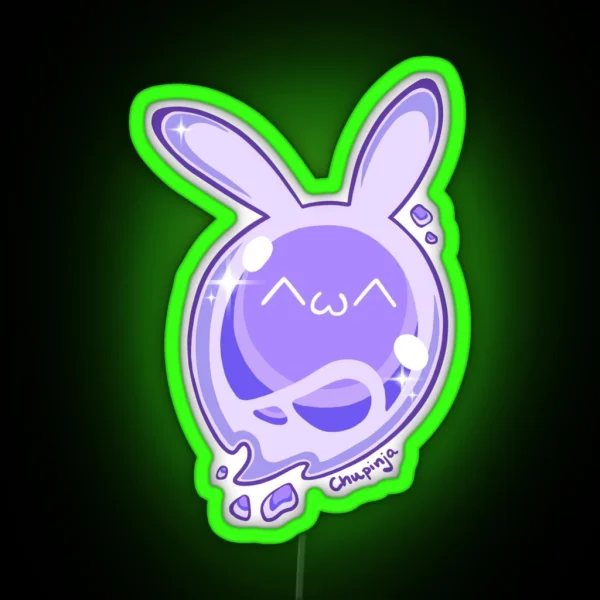 Purple Seelie Genshin Impact RGB Neon Sign