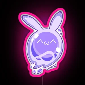 Purple Seelie Genshin Impact RGB Neon Sign