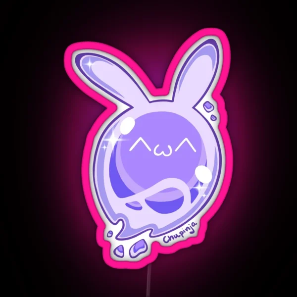 Purple Seelie Genshin Impact RGB Neon Sign