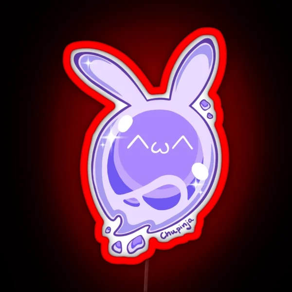 Purple Seelie Genshin Impact RGB Neon Sign