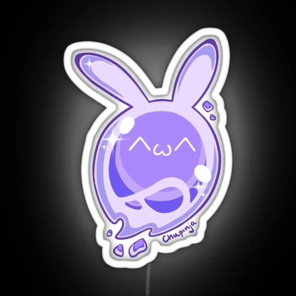 Purple Seelie Genshin Impact RGB Neon Sign