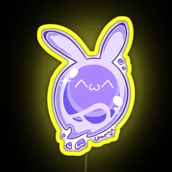 Purple Seelie Genshin Impact RGB Neon Sign