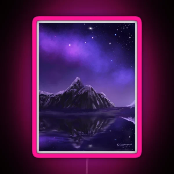 Purple Solitude RGB Neon Sign