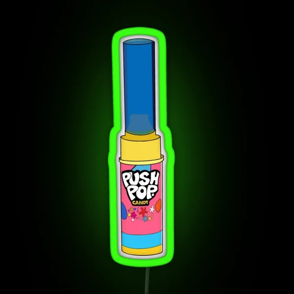 PUSH POP RGB Neon Sign