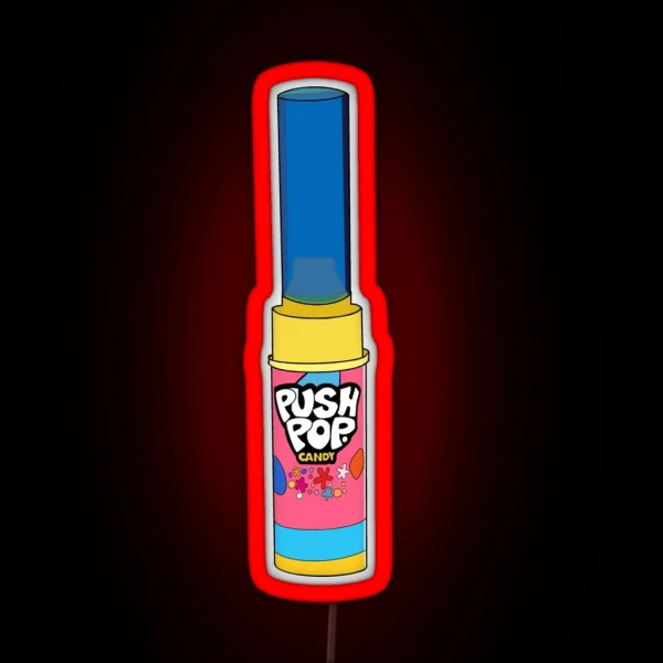 PUSH POP RGB Neon Sign