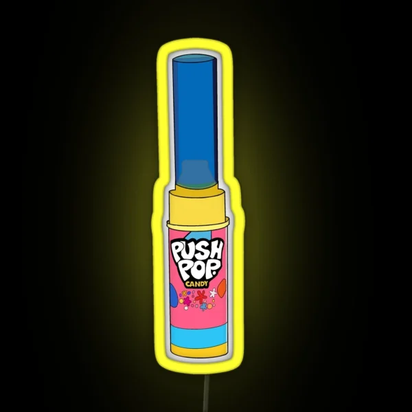 PUSH POP RGB Neon Sign