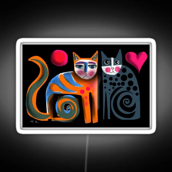 Pussicats Two RGB Neon Sign