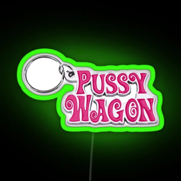 Pussy Wagon Lady Gaga And Beyonce Telephone RGB Neon Sign