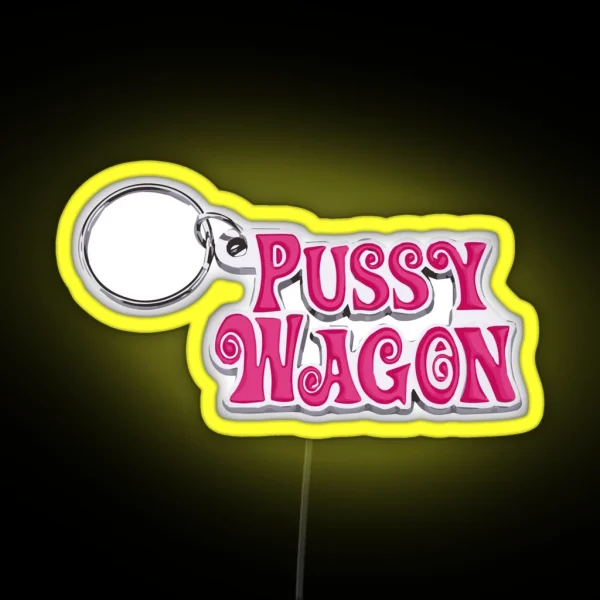 Pussy Wagon Lady Gaga And Beyonce Telephone RGB Neon Sign