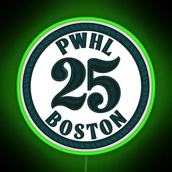 PWHL Boston Fleet 25 Star Women S Sports Ice Hockey RGB Neon Sign