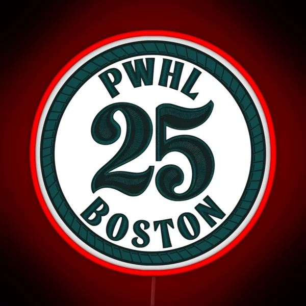 PWHL Boston Fleet 25 Star Women S Sports Ice Hockey RGB Neon Sign