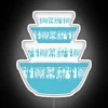 Pyrex Amish Butterprint Rainbow Glassware Neon Sign Art Decoration Edition