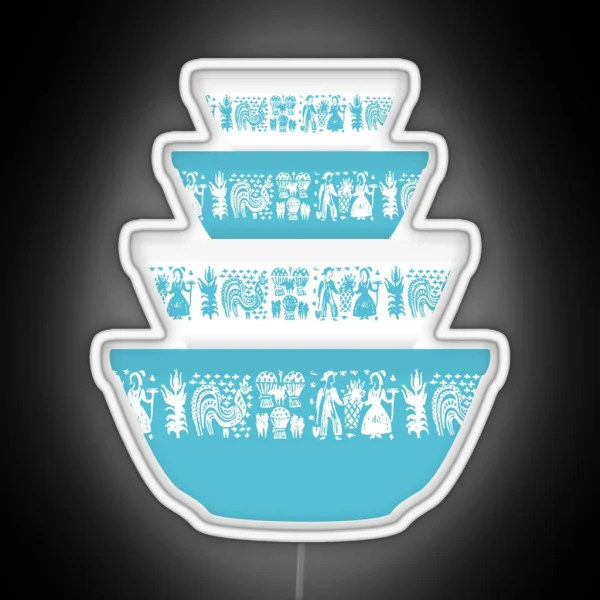 Pyrex Amish Butterprint RGB Neon Sign