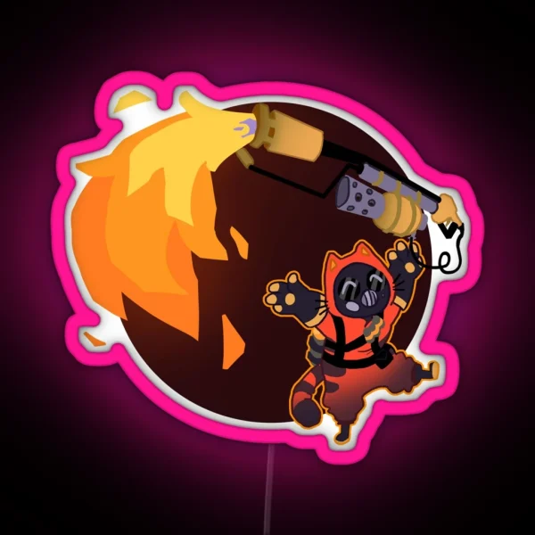 Pyro Cat RGB Neon Sign