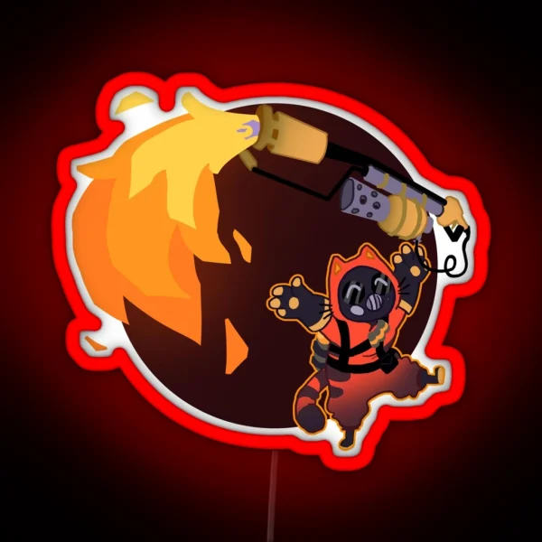 Pyro Cat RGB Neon Sign