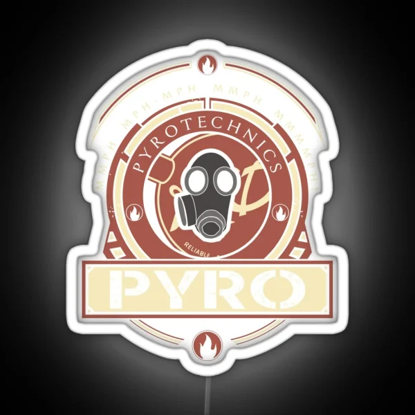 Pyro Red Team RGB Neon Sign