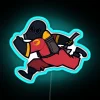 Eye-catching, customizable Pyro RGB neon sign for gaming spaces ambiance.