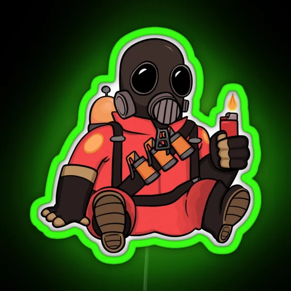 Pyro TF2 Led RGB Neon Sign