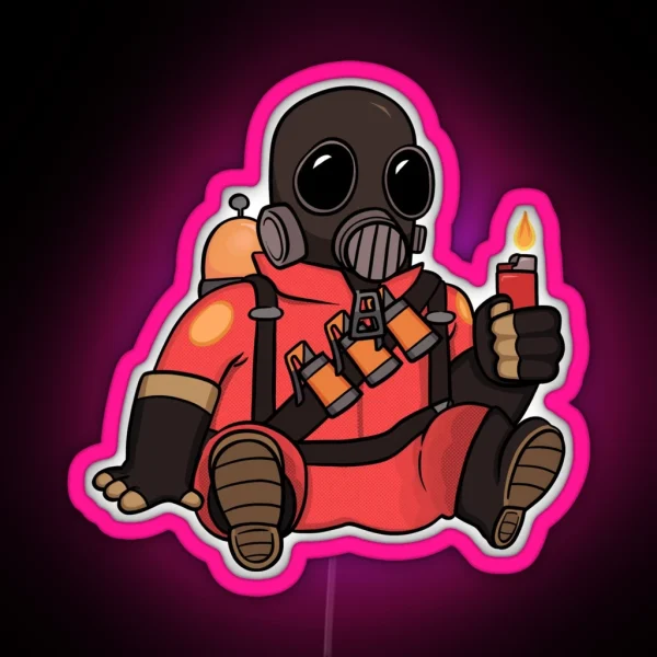 Pyro TF2 Led RGB Neon Sign