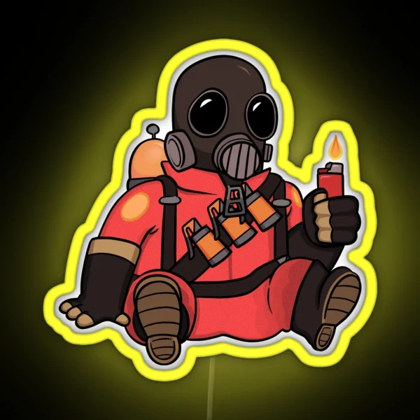 Pyro TF2 Led RGB Neon Sign