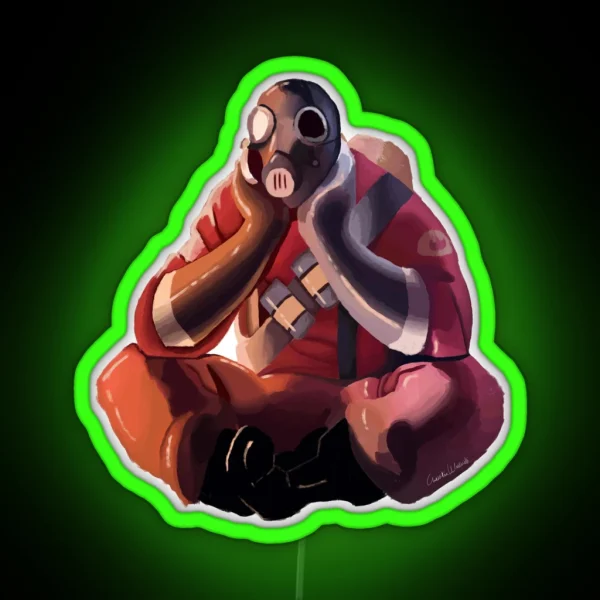 Pyro Without Background RGB Neon Sign