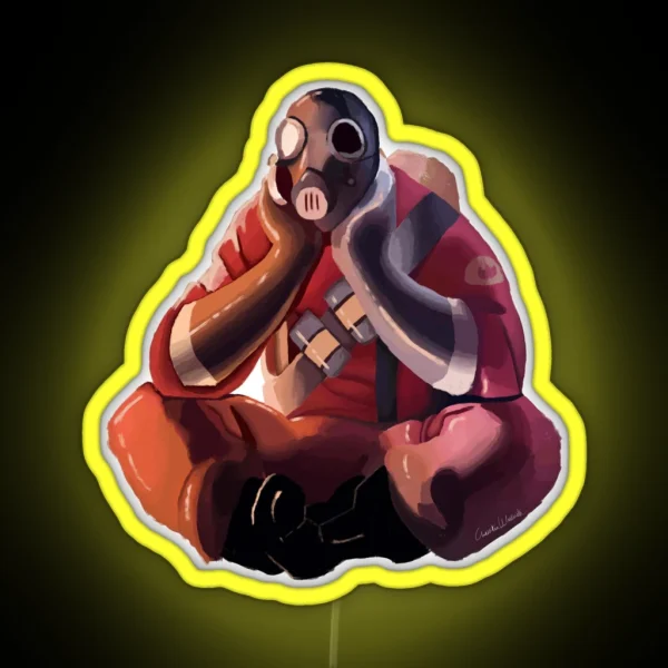 Pyro Without Background RGB Neon Sign