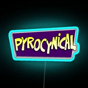 Pyrocynical Pixel Logo RGB Neon Sign