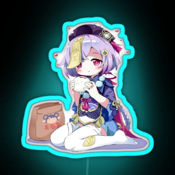 Qiqi From Genshin Impact RGB Neon Sign
