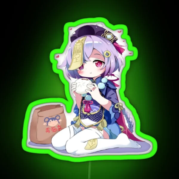 Qiqi From Genshin Impact RGB Neon Sign