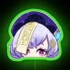 Vibrant Genshin Impact themed QiQi character LED sign for gaming fans