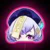 Vibrant Genshin Impact inspired RGB neon sign with Chinese flair