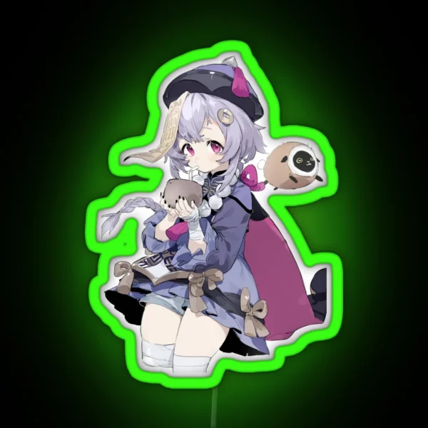 Qiqi Kawaii Genshin Impact RGB Neon Sign