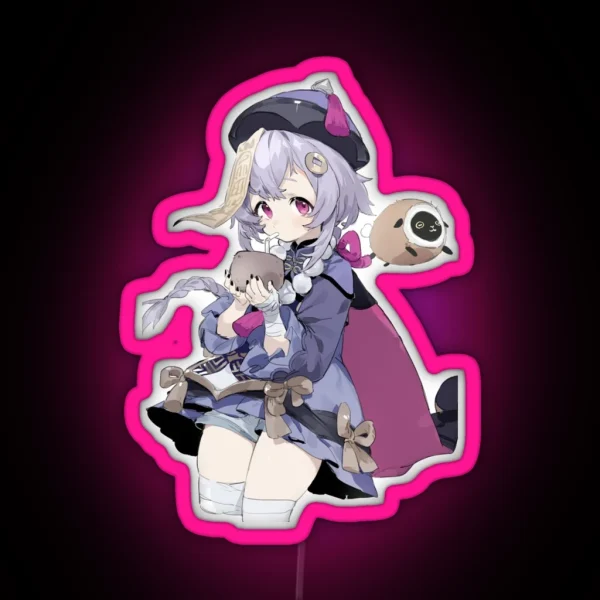 Qiqi Kawaii Genshin Impact RGB Neon Sign