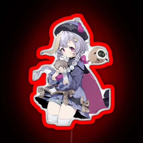 Qiqi Kawaii Genshin Impact RGB Neon Sign